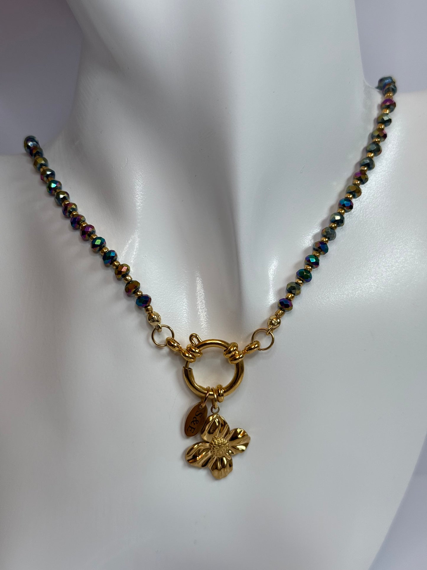 Glas kralen ketting