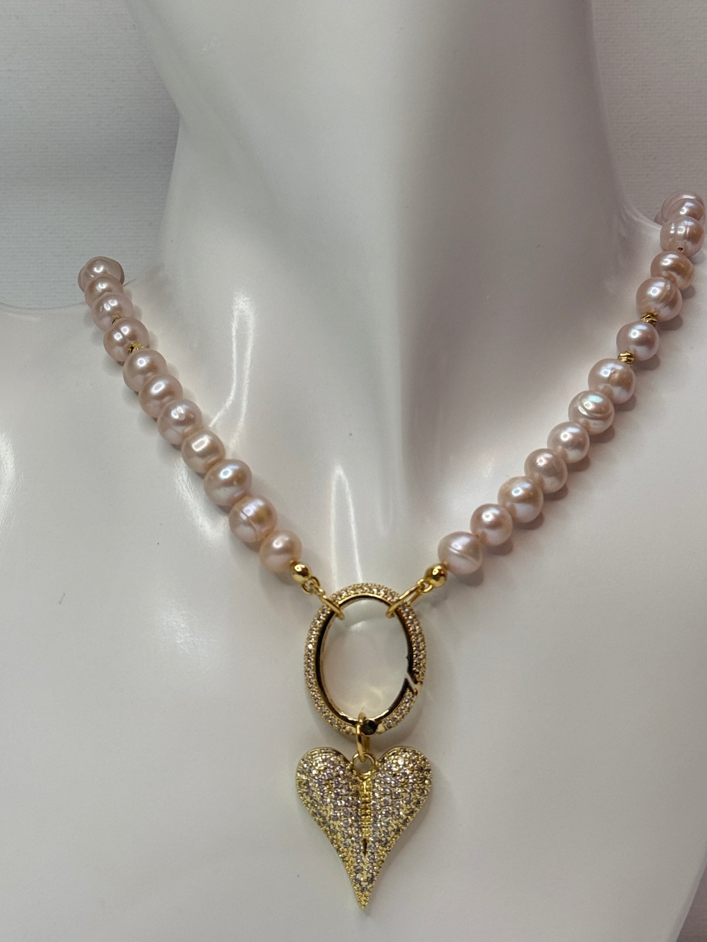Zoetwaterparels choker
