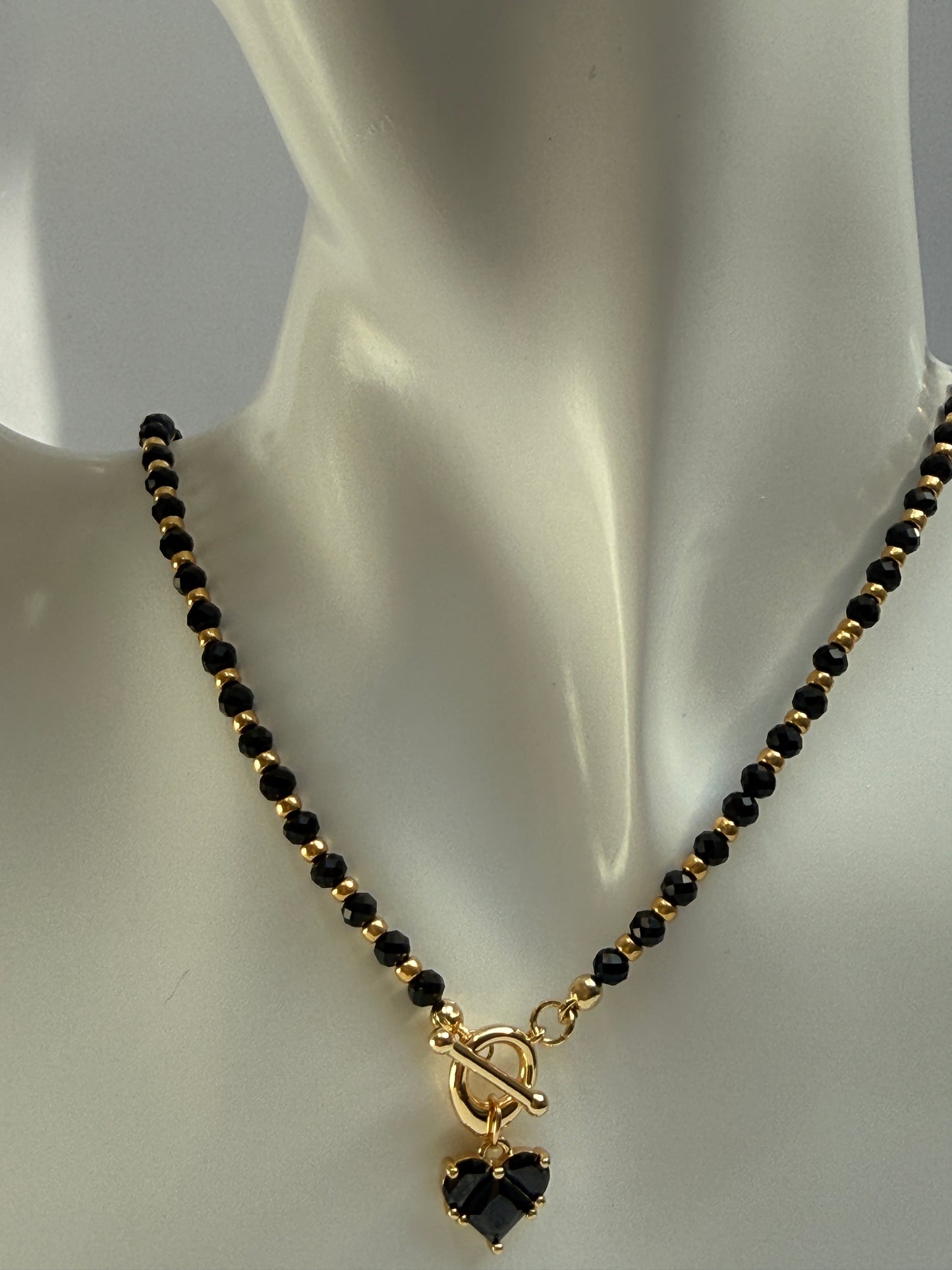 Edelstenen obsidiaan setje
