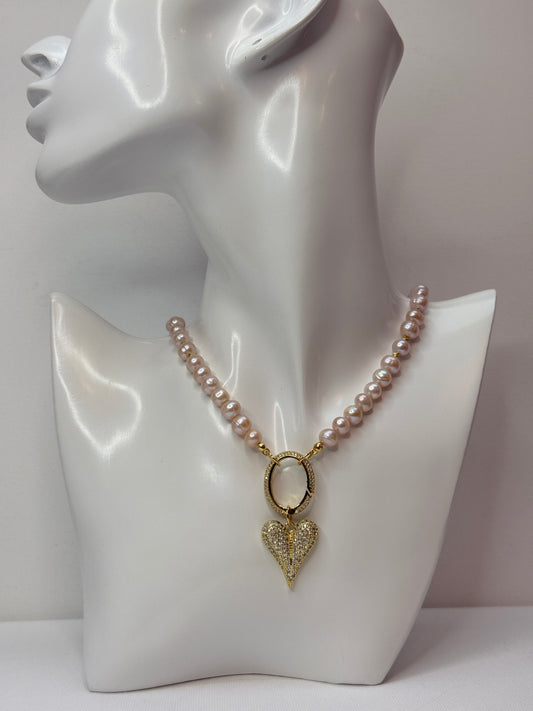 Zoetwaterparels choker