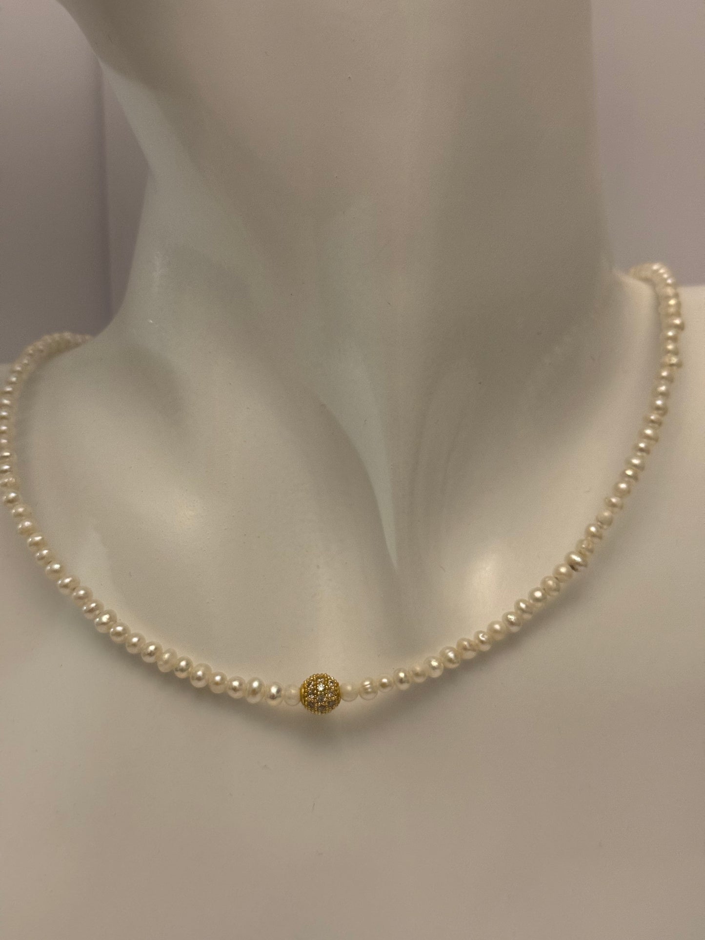 Zoetwaterparel ketting