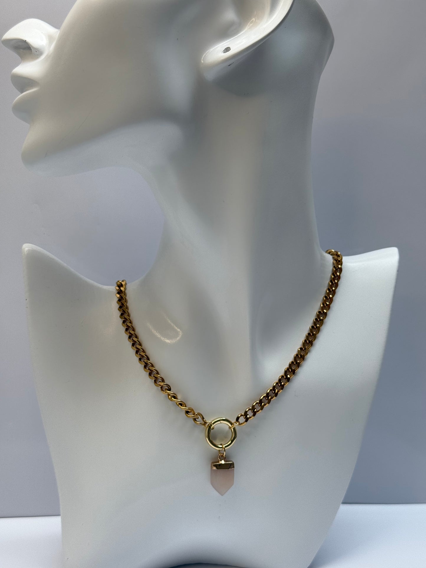 Roze aventurijn ketting