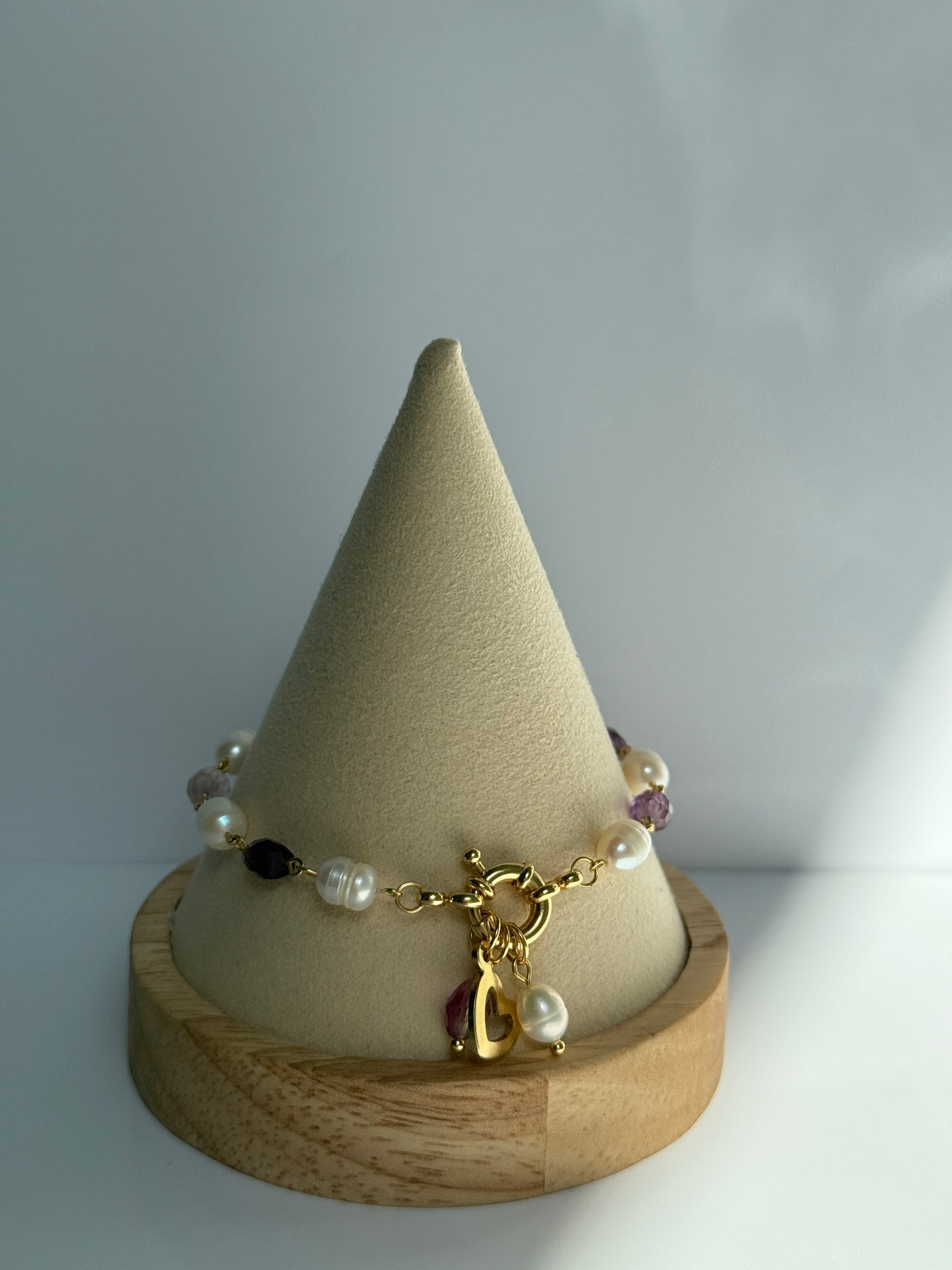 Edelstenen en zoetwaterparels armbandjes