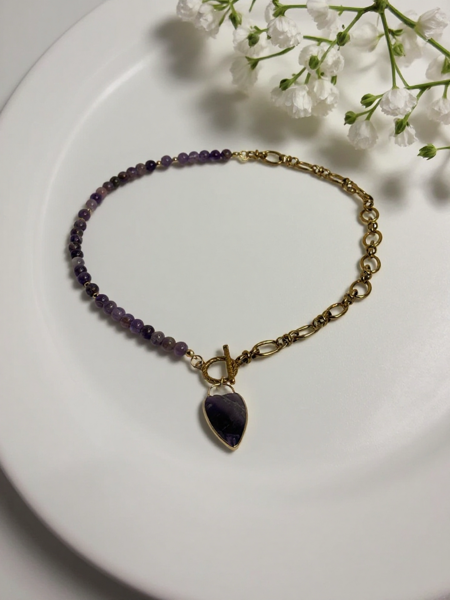 Edelsteen ketting