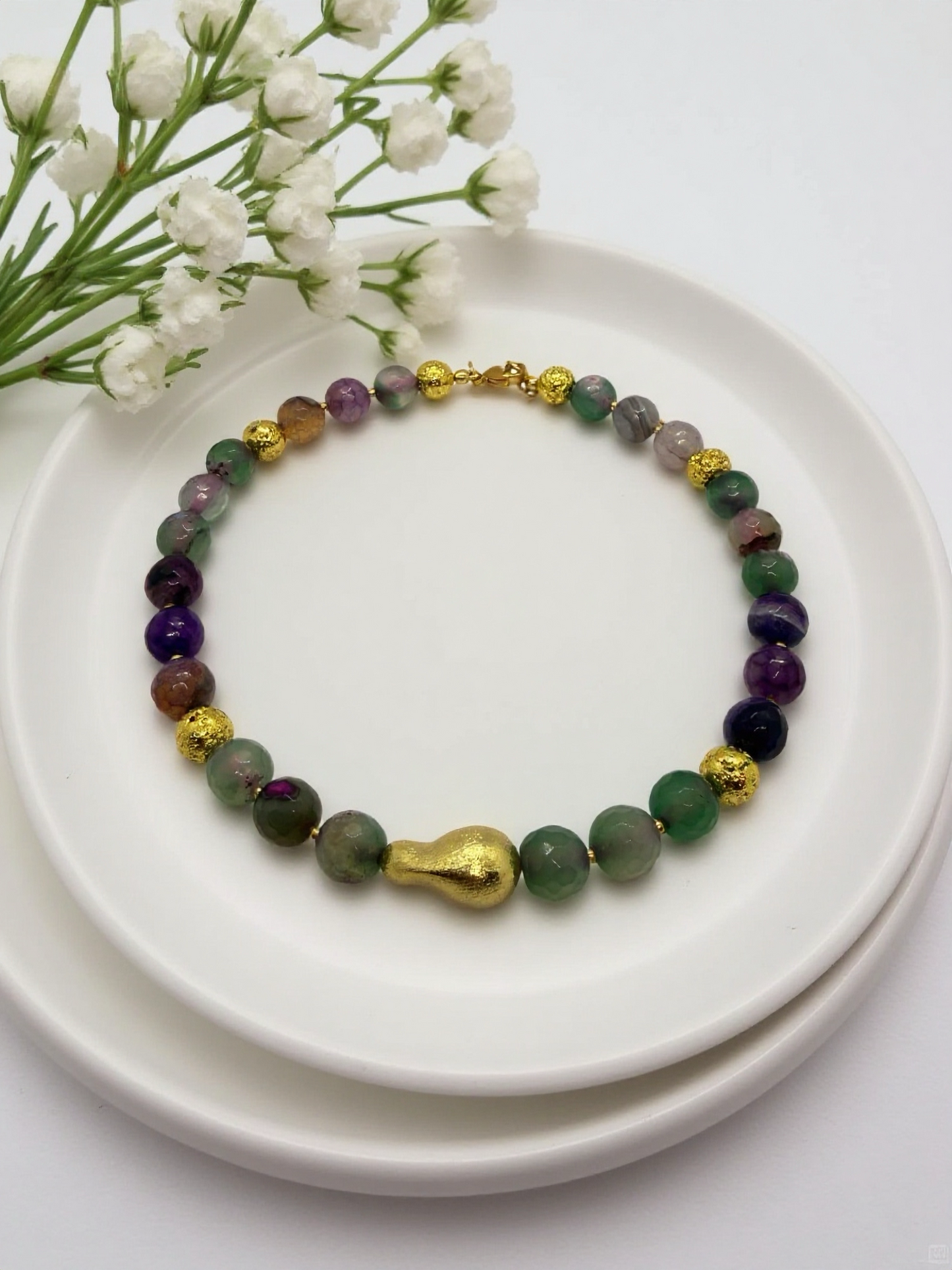 Edelsteen ketting