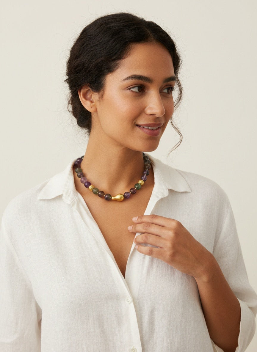 Edelsteen ketting