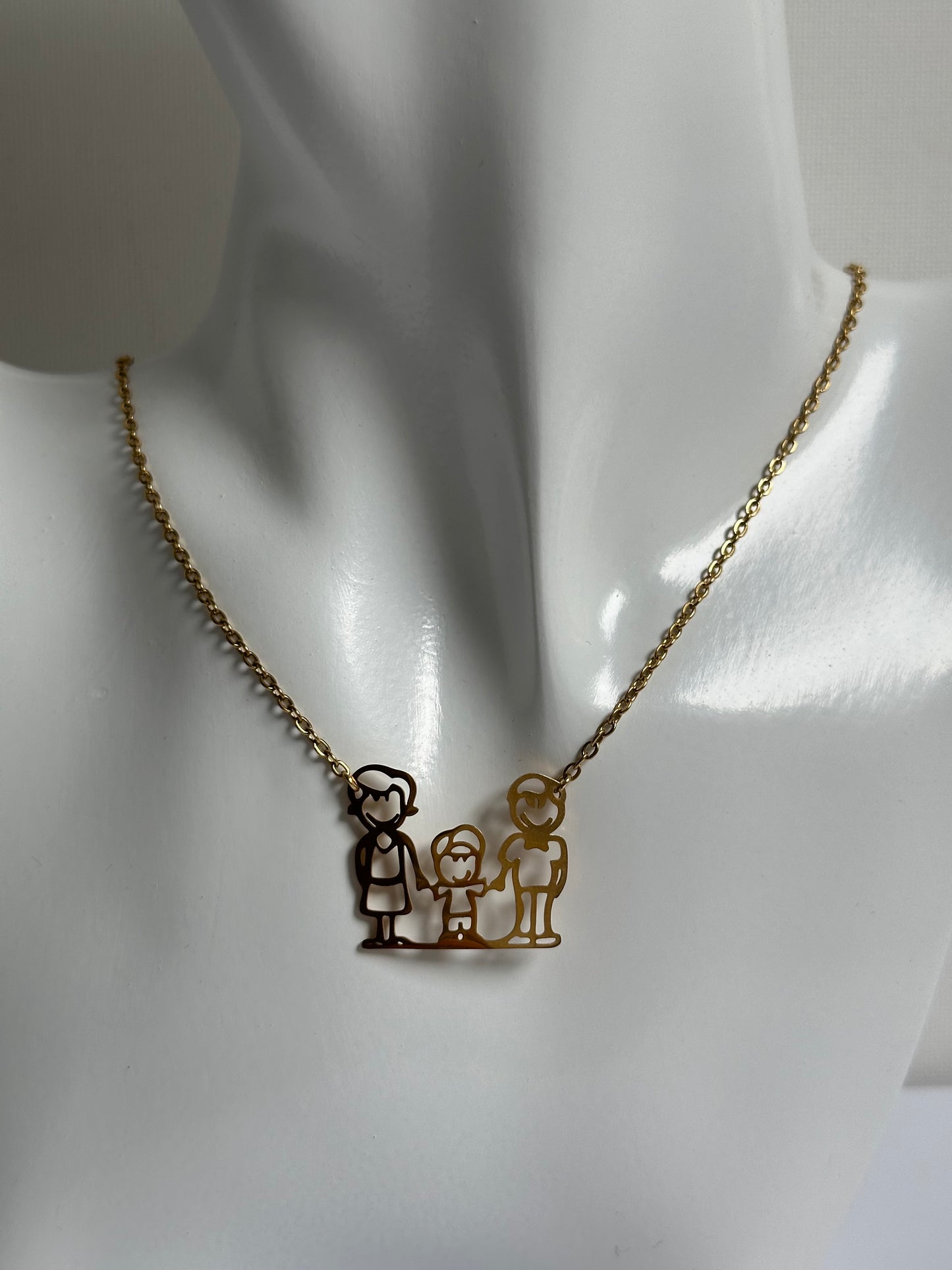 Hart liefde familie ketting