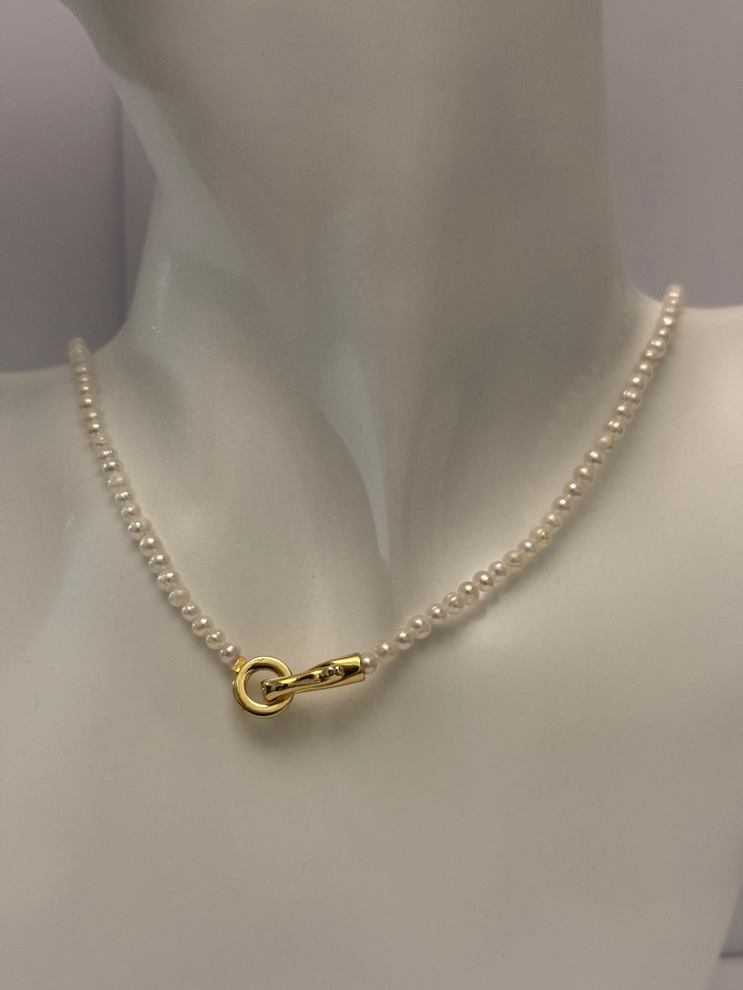 Zoetwaterparels choker