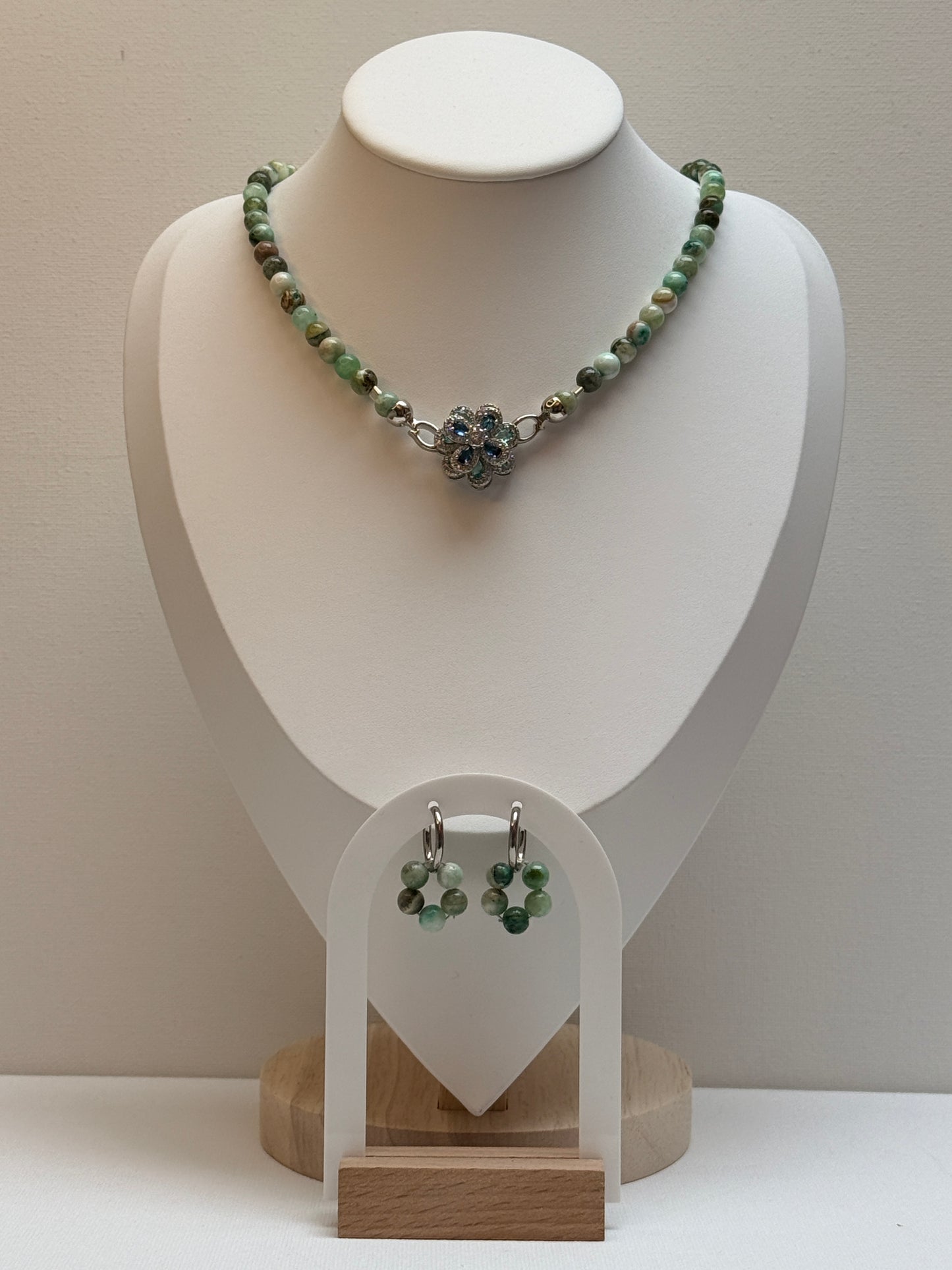 Groene calciet setje