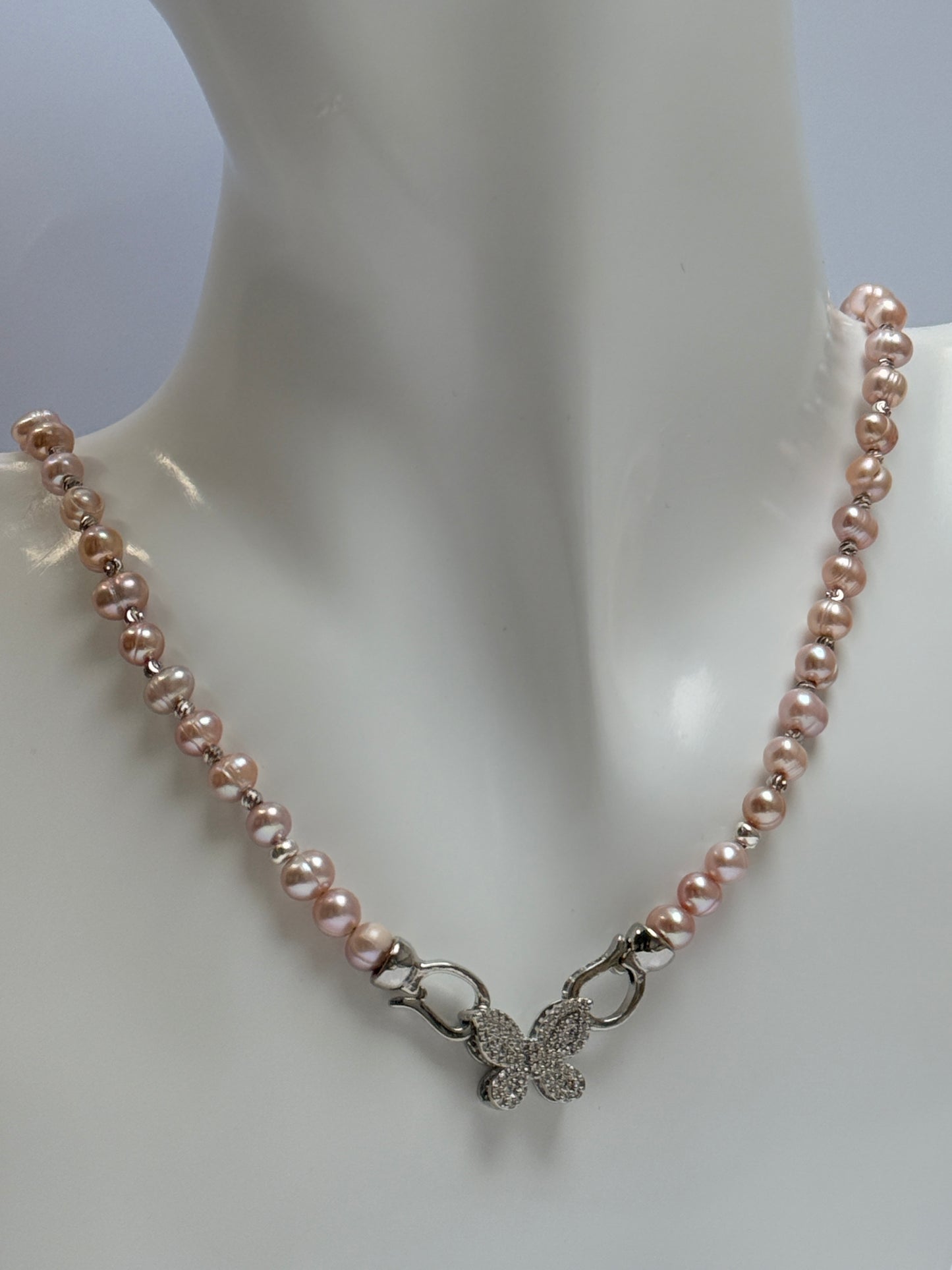 Zoetwaterparels choker