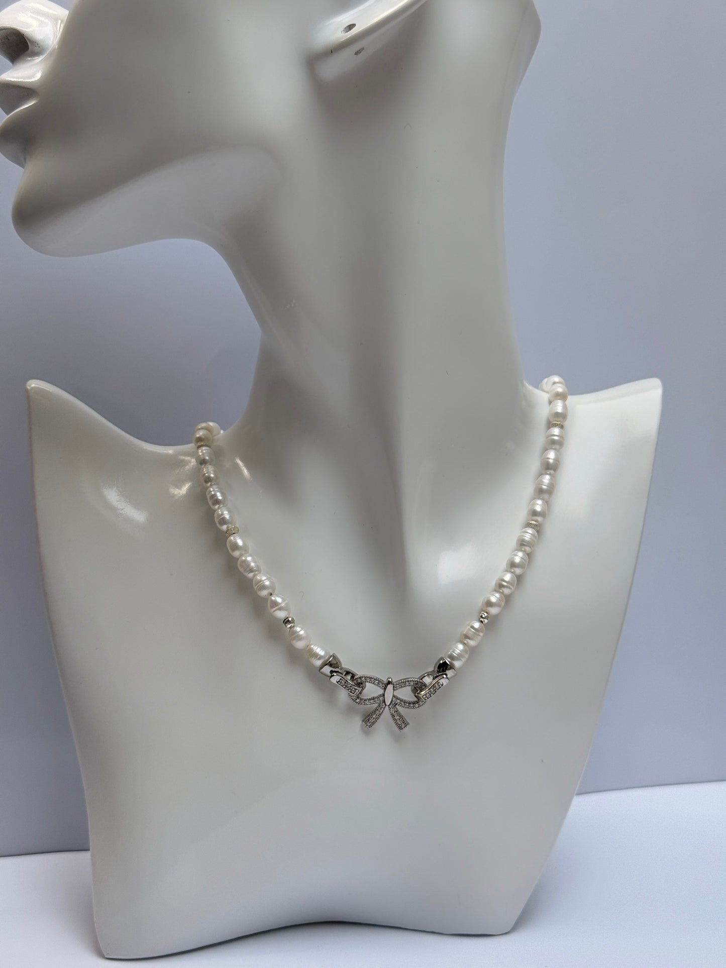 Zoetwaterparels choker
